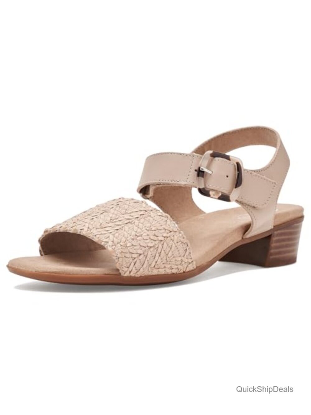 Munro Leeland Woven Leather Sandals with Arch Support